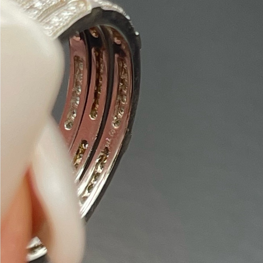 Size 6 And 8 Option Solid 925 Silver Stack Eterni… - image 4